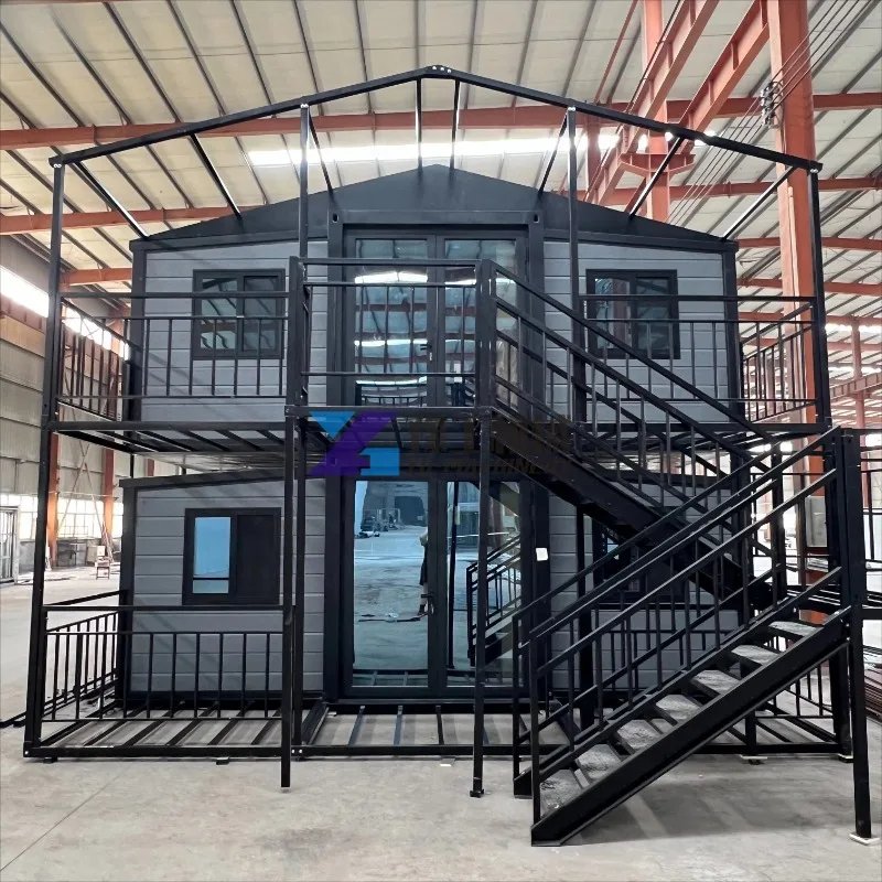 Hurricane Best Steel 2 Story Container House Double-story 30ft 40ft Expandable Container Homes