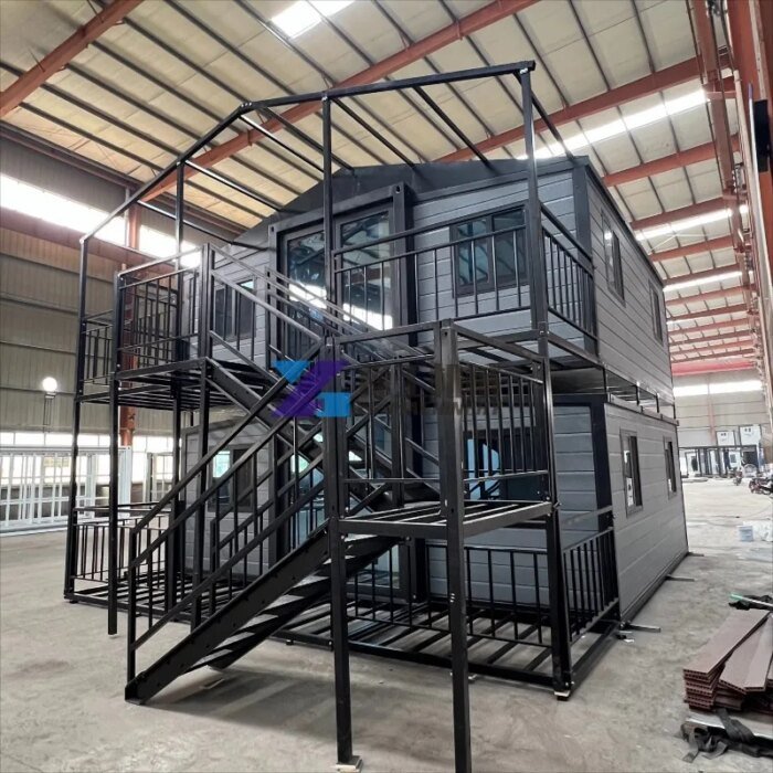 Hurricane Best Steel 2 Story Container House Double-story 30ft 40ft Expandable Container Homes - Image 2