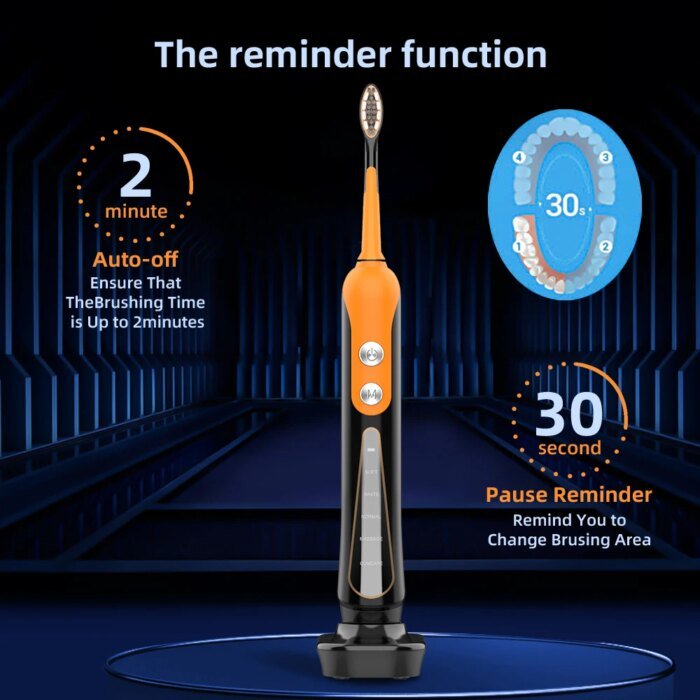 SUBORT S9 Sonic Electric Toothbrush Cordless USB Rechargeable Whitening Toothbrush Waterproof Ultrasonic Automatic Tooth Brush - Image 5