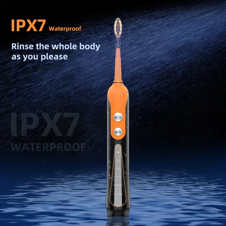 SUBORT S9 Sonic Electric Toothbrush Cordless USB Rechargeable Whitening Toothbrush Waterproof Ultrasonic Automatic Tooth Brush SUBORT S9 Sonic Electric Toothbrush Cordless USB Rechargeable Whitening Toothbrush Waterproof Ultrasonic Automatic Tooth Brush