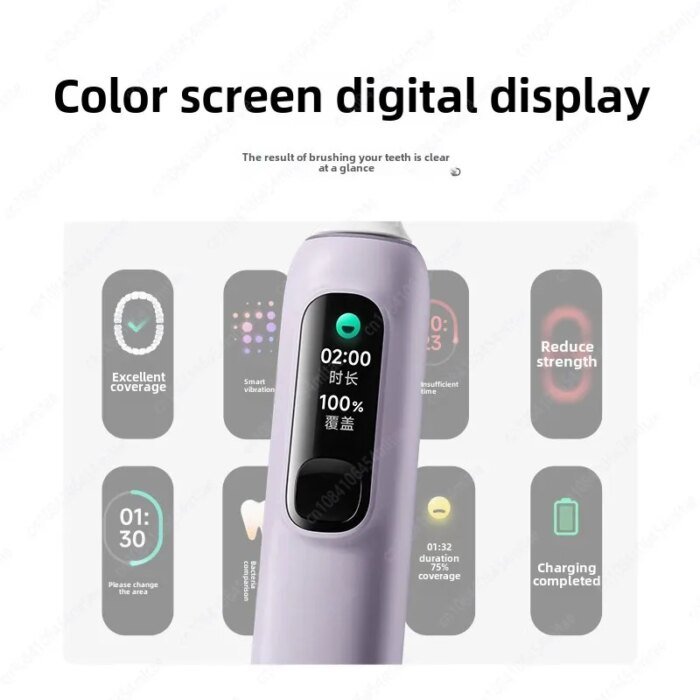 New Xiaomi Mijia Sonic Sweep Vibration Electric Toothbrush Pro Intelligent Tooth Surface Recognition Digital Display Reminder - Image 3