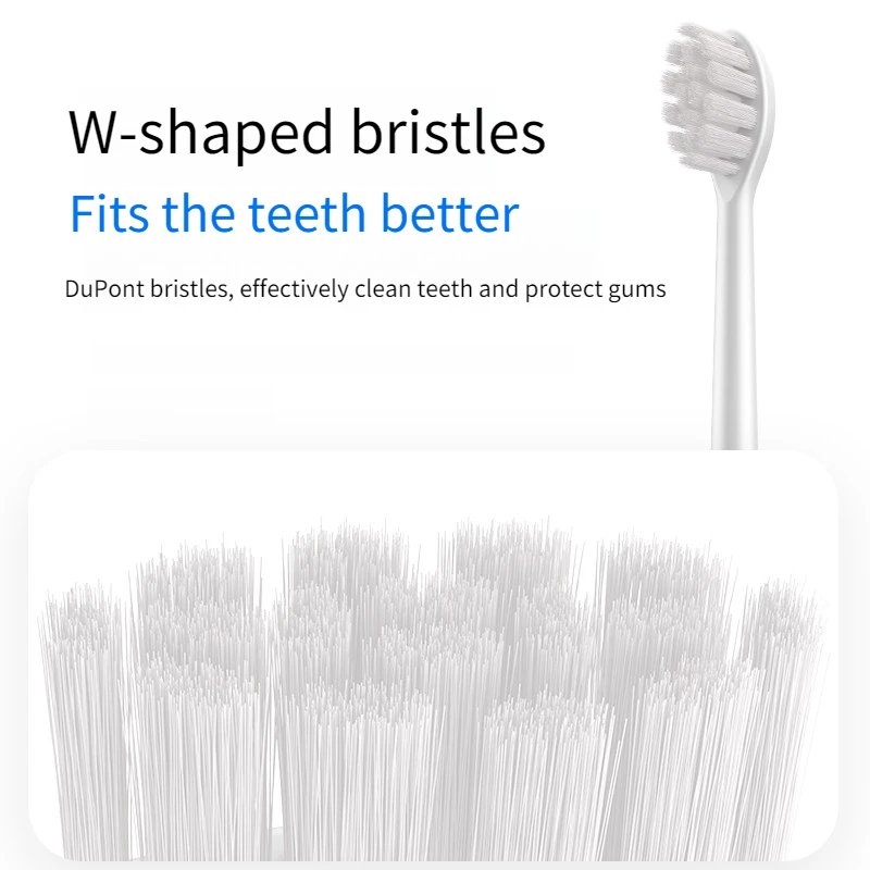 SUBORT S6 Wave Electric Toothbrush Oscillation & Vibration Sonic Electric Toothbrush for Adults USB-C Rechargeable with 2 Heads