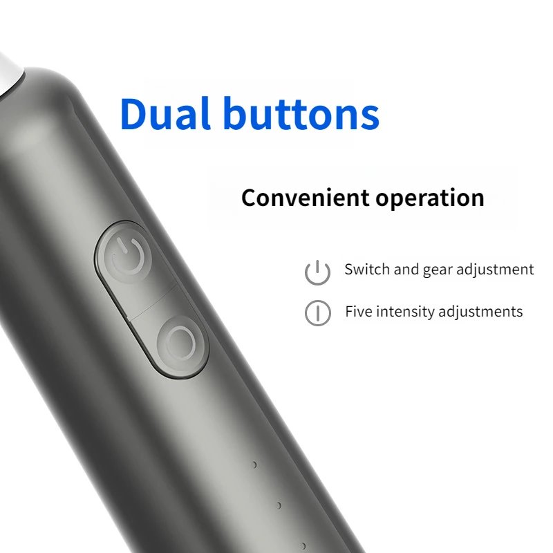 SUBORT S6 Wave Electric Toothbrush Oscillation & Vibration Sonic Electric Toothbrush for Adults USB-C Rechargeable with 2 Heads