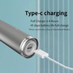 SUBORT S6 Wave Electric Toothbrush Oscillation & Vibration Sonic Electric Toothbrush for Adults USB-C Rechargeable with 2 Heads - Image 6
