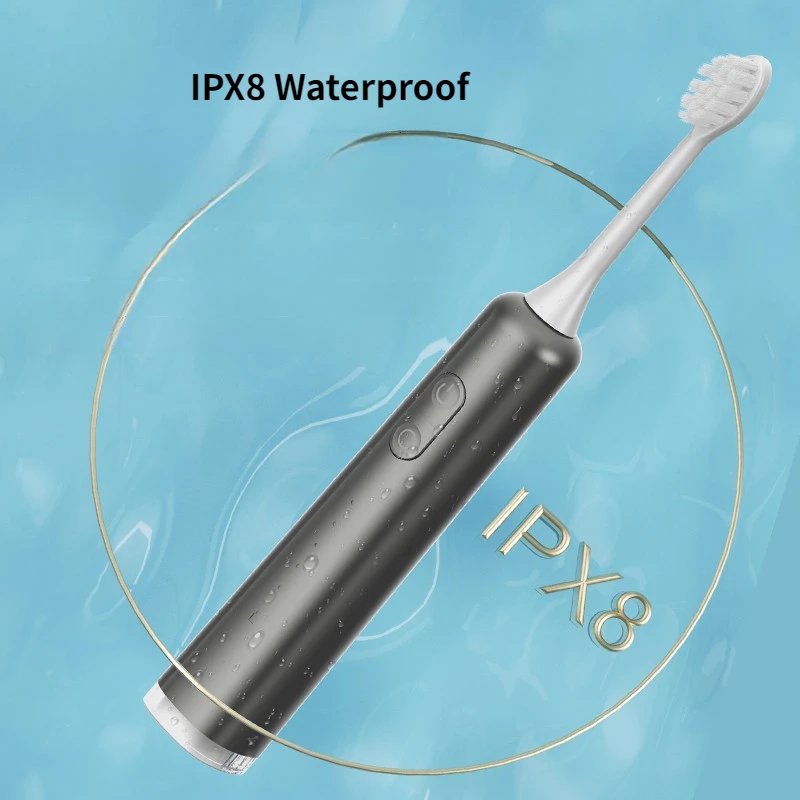 SUBORT S6 Wave Electric Toothbrush Oscillation & Vibration Sonic Electric Toothbrush for Adults USB-C Rechargeable with 2 Heads