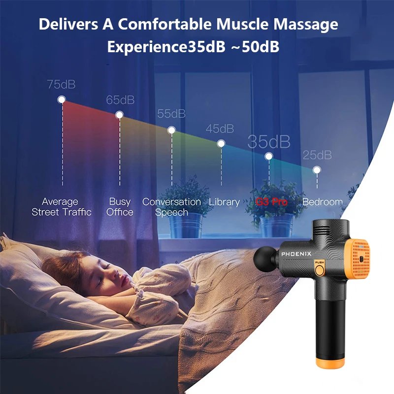 Phoenix A2 Massage Gun Muscle Relaxation Deep Tissue Massager Dynamic Vibrator Back Portable Handheld Display Fascia Gun Massage Phoenix A2 Massage Gun Muscle Relaxation Deep Tissue Massager Dynamic Vibrator Back Portable Handheld Display Fascia Gun Massage