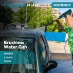 YOFIDRA 200Bar 3500W Brushless Electric High Pressure Washer 6in1 Car Washing Garden Water Spray Gun For Makita 18V Battery Pin - Image 6