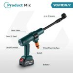 YOFIDRA 200Bar 3500W Brushless Electric High Pressure Washer 6in1 Car Washing Garden Water Spray Gun For Makita 18V Battery Pin - Image 5