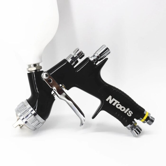 High Quality Spray Gun Ntools Car Paint Spray Gun TE20/T110 1.3/1.8mm Nozzle Paint Gun Water Based Air Spray Gun Airbrush - Image 5
