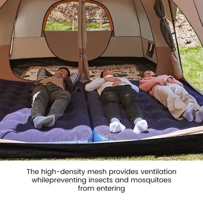 2025 Upgraded 4 Season Camping Tent 3-12 Person Waterproof Windproof Double Layer 2 Room Family Outdoor Backpacking Equipment - Image 6