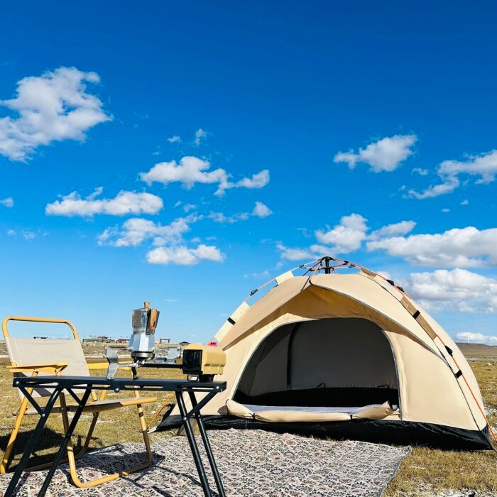 Outdoor Automatic Quick-opening Tent Automatic Rainproof Sunshine-proof Tent Fishing Beach Sunshine Shelter 4 person tents - Image 1