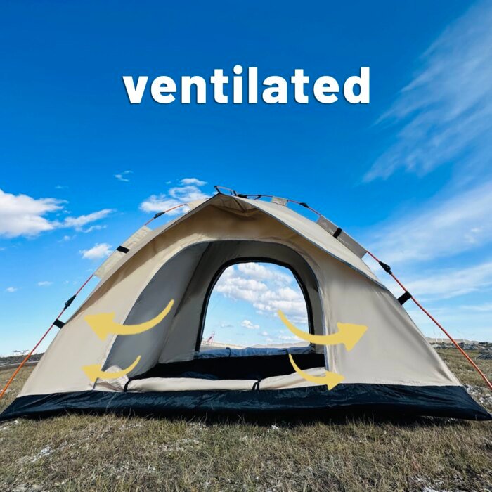 Outdoor Automatic Quick-opening Tent Automatic Rainproof Sunshine-proof Tent Fishing Beach Sunshine Shelter 4 person tents - Image 2