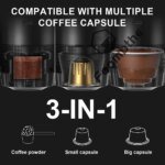 Wireless Electric Portable Espresso Coffee Machine for Car & Home Camping Coffee Maker 3-in-1 Capsule Powder Travel Coffee Maker - Image 6
