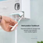 MENGNI Magnetic Adsorption Inverted Toothbrush Holder Wall Automatic Toothpaste Squeezer Storage Rack - Bathroom Accessory - Image 4