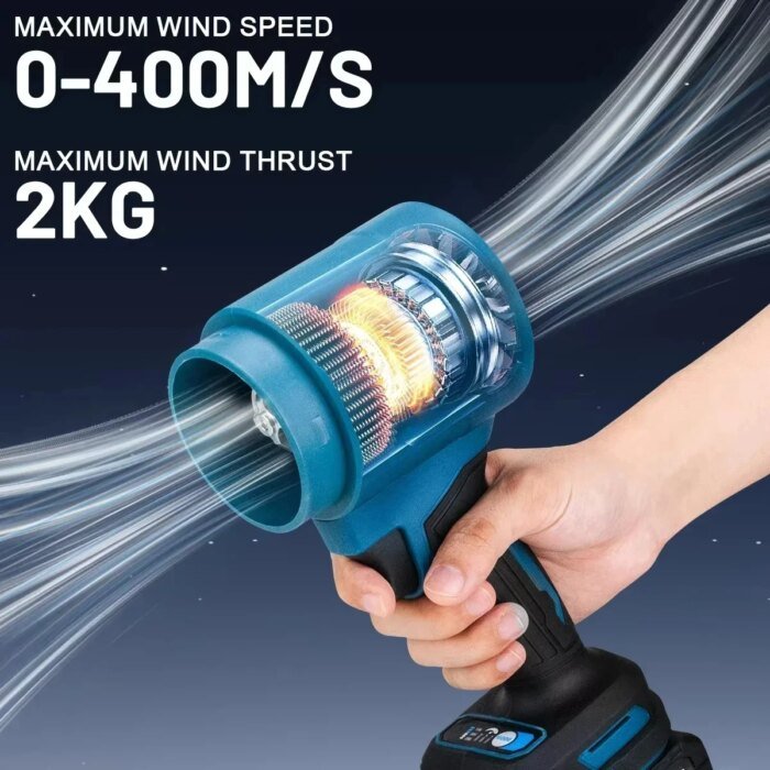 Gisam 30000RPM Brushless Electric Blower 15000RPM Cordless Turbo Fan Air Blower Violent Power Tools for Makita 18V Battery Pin - Image 6