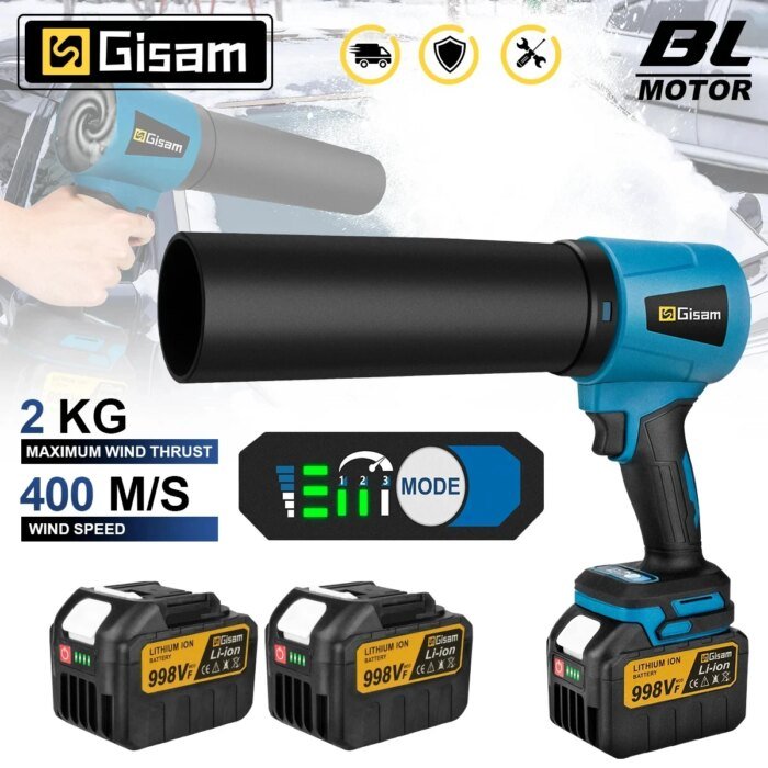 Gisam 30000RPM Brushless Electric Blower 15000RPM Cordless Turbo Fan Air Blower Violent Power Tools for Makita 18V Battery Pin - Image 1