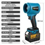 Gisam 30000RPM Brushless Electric Blower 15000RPM Cordless Turbo Fan Air Blower Violent Power Tools for Makita 18V Battery Pin - Image 2