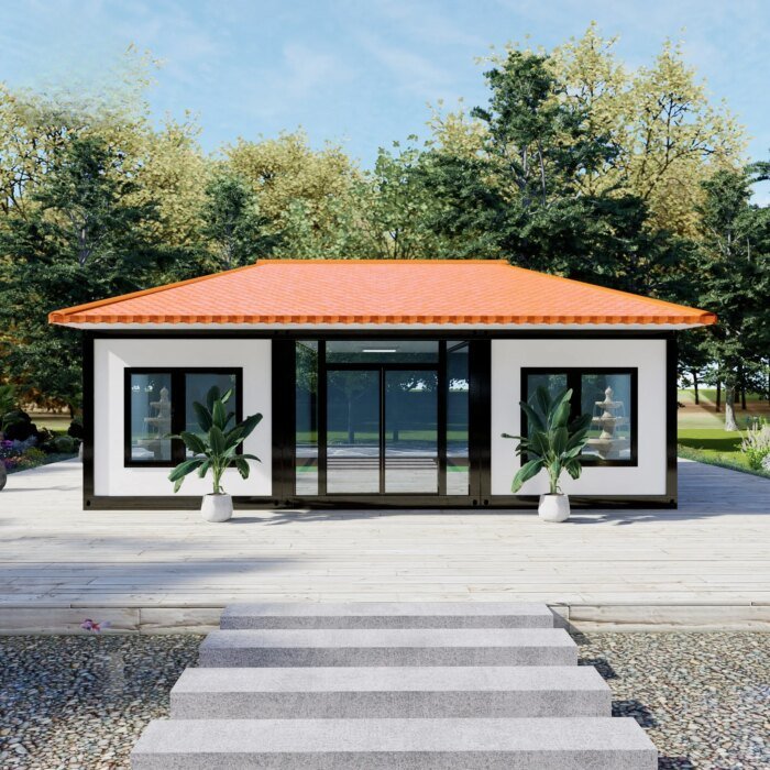 Prefab House Customizable Colors 20ft/40ft Modular Container Homes Mobile Tiny House 30ft Eco-Friendly Quick Installation - Image 1