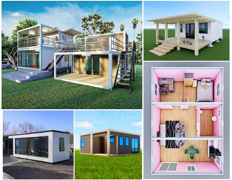 Prefab House Customizable Colors 20ft/40ft Modular Container Homes Mobile Tiny House 30ft Eco-Friendly Quick Installation