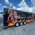 16ft Outdoor Bbq Food Trailer Mobile Kitchen Fully Equipped Concession Food Trailer Pizza Taco Food Truck for Sale