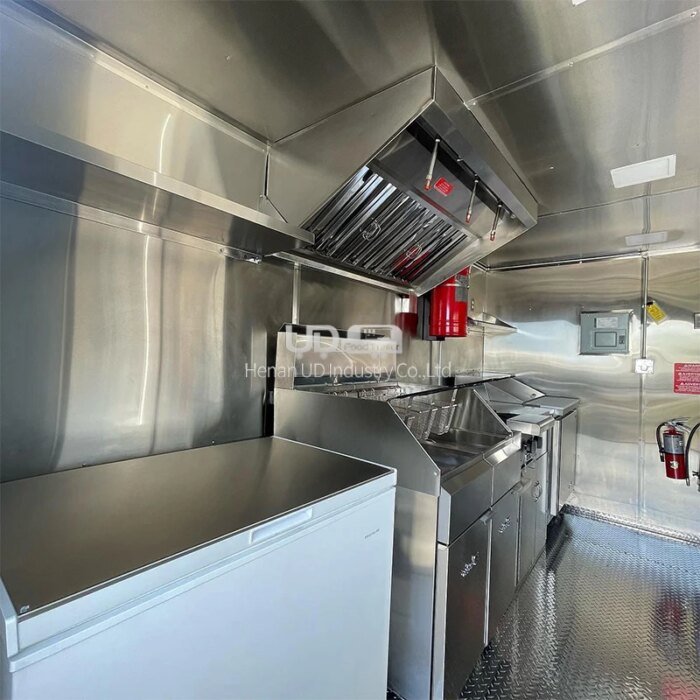 16ft Outdoor Bbq Food Trailer Mobile Kitchen Fully Equipped Concession Food Trailer Pizza Taco Food Truck for Sale - Image 4