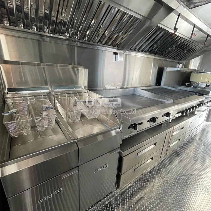 16ft Outdoor Bbq Food Trailer Mobile Kitchen Fully Equipped Concession Food Trailer Pizza Taco Food Truck for Sale - Image 3
