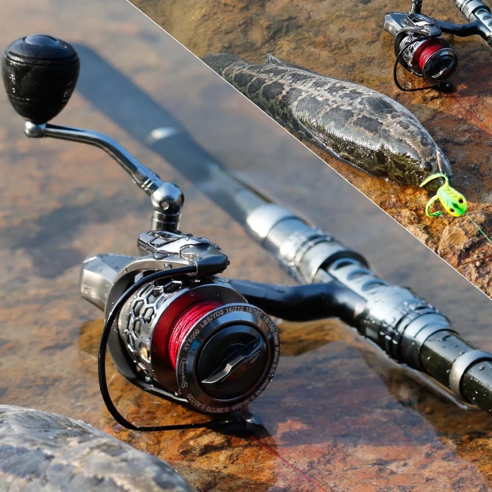 Sougayilang 1.8-2.7m Telescopic Pole and 5.1:1 High-Speed Gear Ratio Aluminim Spool Fishing Reel with Fishing Line Lure Bag Kit Sougayilang 1.8-2.7m Telescopic Pole and 5.1:1 High-Speed Gear Ratio Aluminim Spool Fishing Reel with Fishing Line Lure Bag Kit