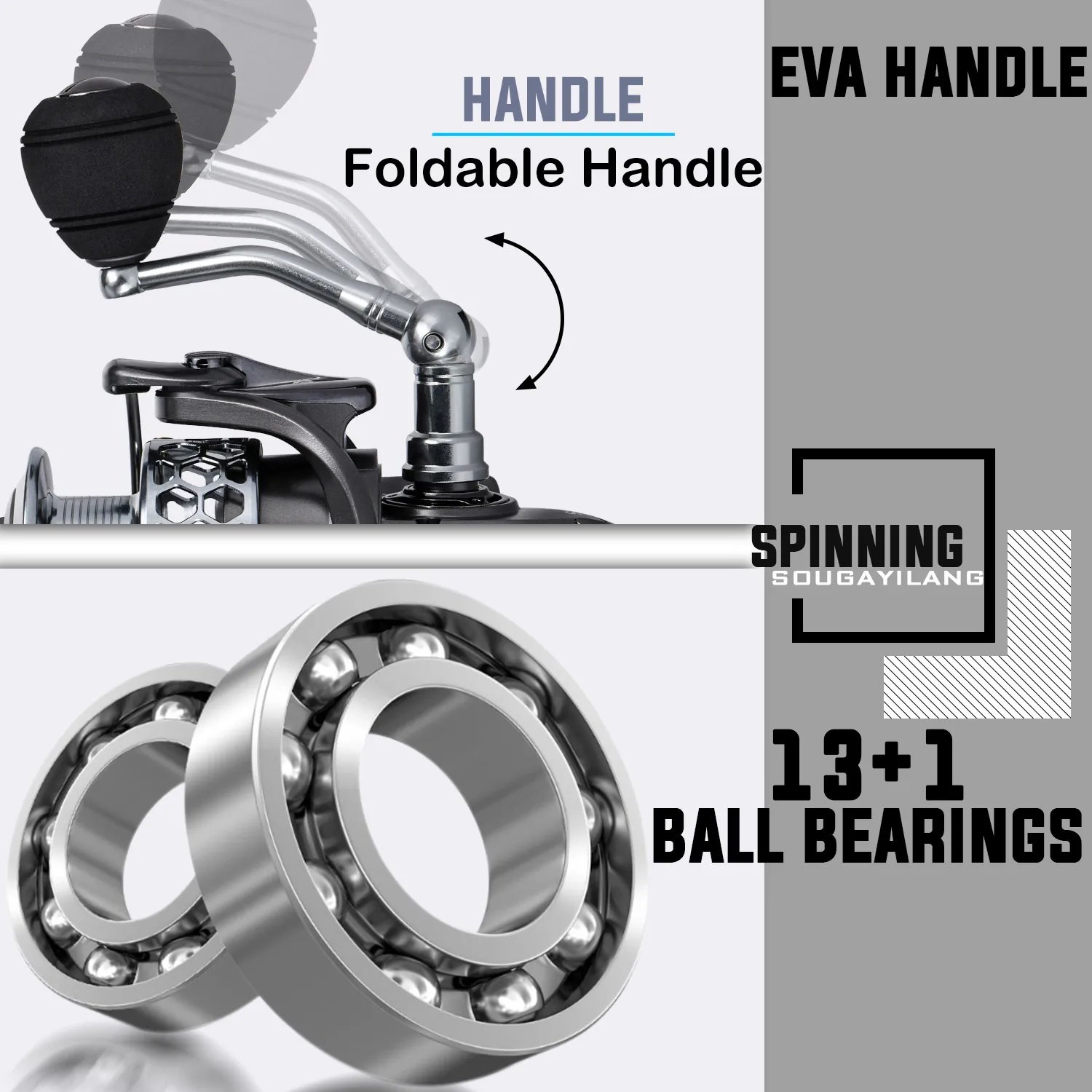 Sougayilang 1.8-2.7m Telescopic Pole and 5.1:1 High-Speed Gear Ratio Aluminim Spool Fishing Reel with Fishing Line Lure Bag Kit Sougayilang 1.8-2.7m Telescopic Pole and 5.1:1 High-Speed Gear Ratio Aluminim Spool Fishing Reel with Fishing Line Lure Bag Kit