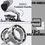 Sougayilang 1.8-2.7m Telescopic Pole and 5.1:1 High-Speed Gear Ratio Aluminim Spool Fishing Reel with Fishing Line Lure Bag Kit - Image 5