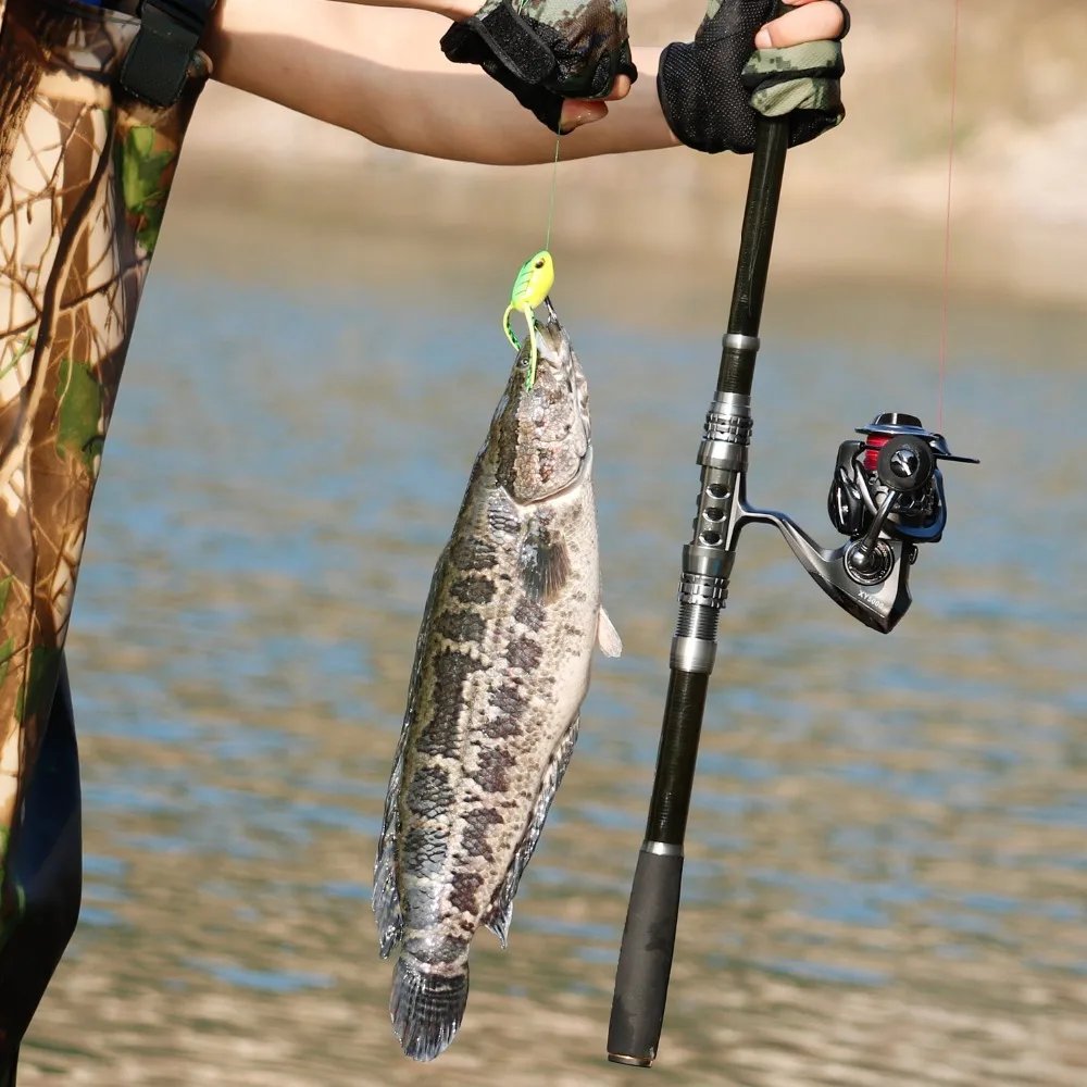 Sougayilang 1.8-2.7m Telescopic Pole and 5.1:1 High-Speed Gear Ratio Aluminim Spool Fishing Reel with Fishing Line Lure Bag Kit Sougayilang 1.8-2.7m Telescopic Pole and 5.1:1 High-Speed Gear Ratio Aluminim Spool Fishing Reel with Fishing Line Lure Bag Kit