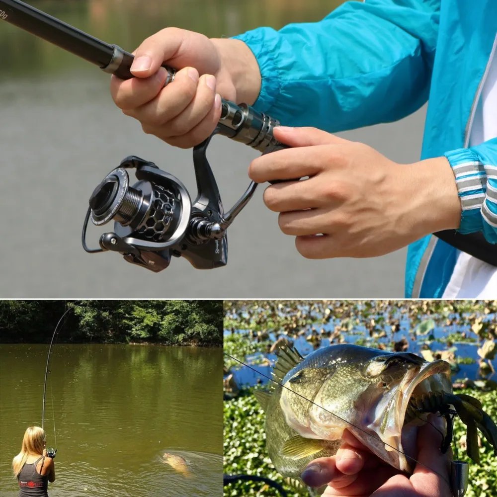 Sougayilang 1.8-2.7m Telescopic Pole and 5.1:1 High-Speed Gear Ratio Aluminim Spool Fishing Reel with Fishing Line Lure Bag Kit Sougayilang 1.8-2.7m Telescopic Pole and 5.1:1 High-Speed Gear Ratio Aluminim Spool Fishing Reel with Fishing Line Lure Bag Kit