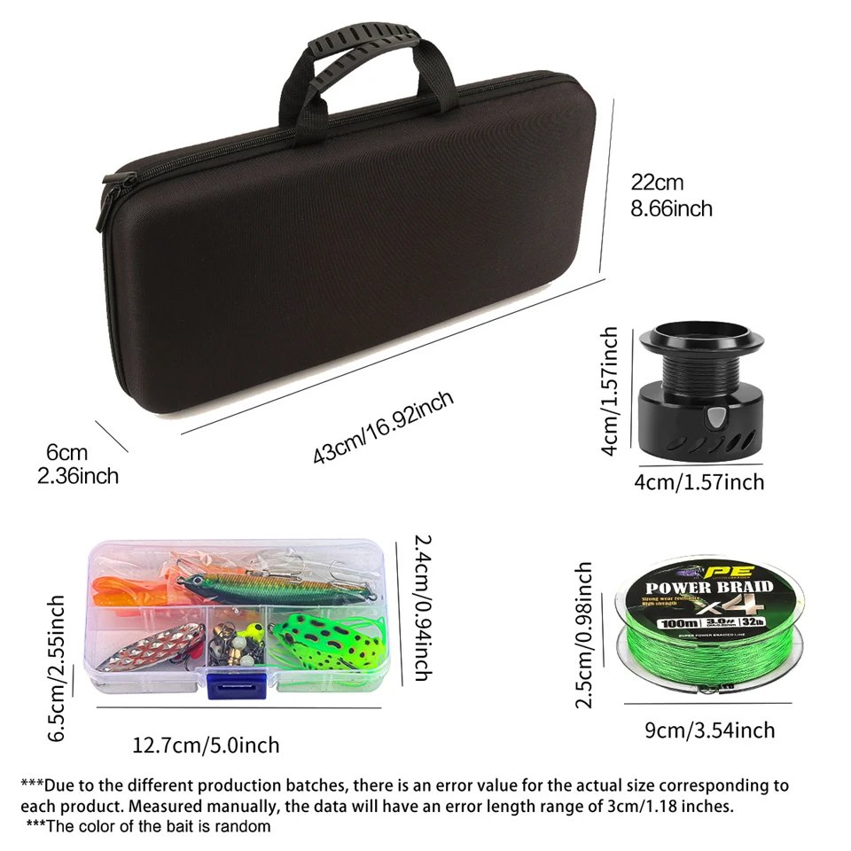 Carbon Travel Spinning Combo 1.8m-2.1m - 5.2:1 Reel, Collapsible Saltwater/Lure Rod with Spinning Reel Ultra-Light Fishing Kit Carbon Travel Spinning Combo 1.8m-2.1m - 5.2:1 Reel, Collapsible Saltwater/Lure Rod with Spinning Reel Ultra-Light Fishing Kit