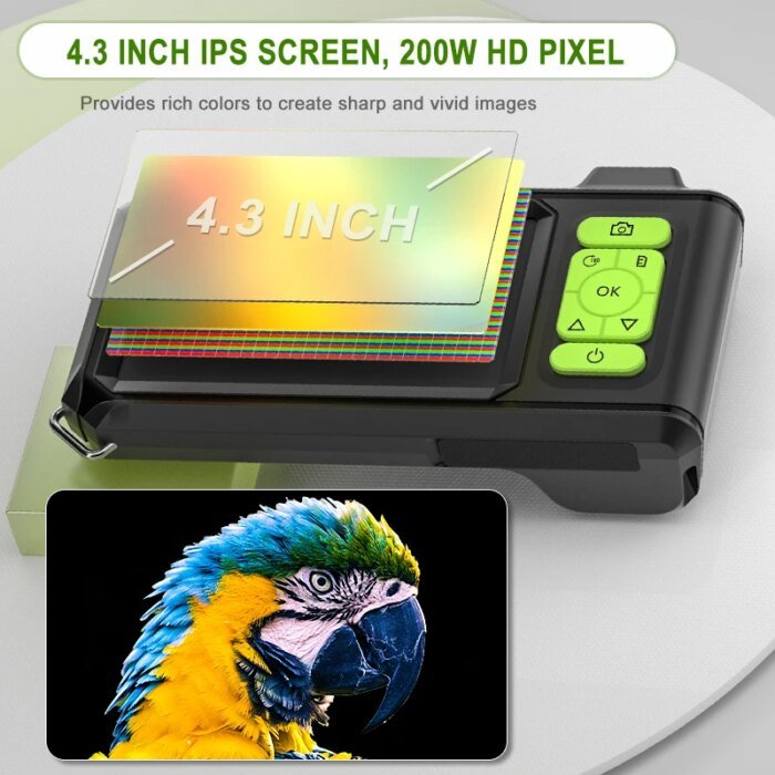 Industrial Endoscope 4.3'' IPS Screen Autofocus Camera HD1080P Single Dual Triple Lens USB Probe Car Inspection Borescope LEDs - Image 2