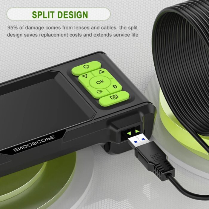 Industrial Endoscope 4.3'' IPS Screen Autofocus Camera HD1080P Single Dual Triple Lens USB Probe Car Inspection Borescope LEDs - Image 4