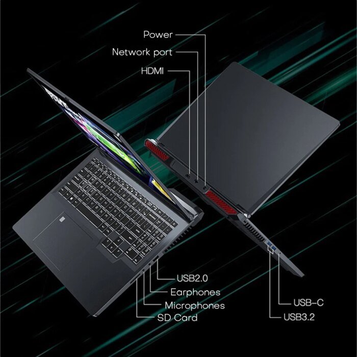 Xiaman 16&Quot; Gaming Laptop Intel Core I7-6700Hq Gtx 1060 Notebook Pc Ips 1920*1200 16Gb Ddr4 1Tb Ssd Windows 11 Pro Laptop Gamer - Image 6