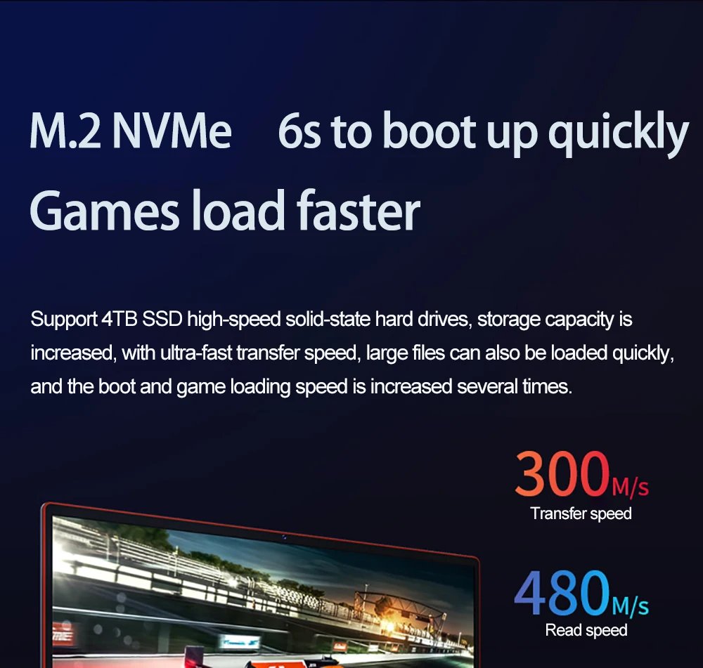 16.1 Inch Gaming Laptop Computer RTX4050 6G Intel Core i9-12900H i9-10885H windows11 RAM Max 64GB DDR4 2*M.2 NVME 4TB SSD WiFi
