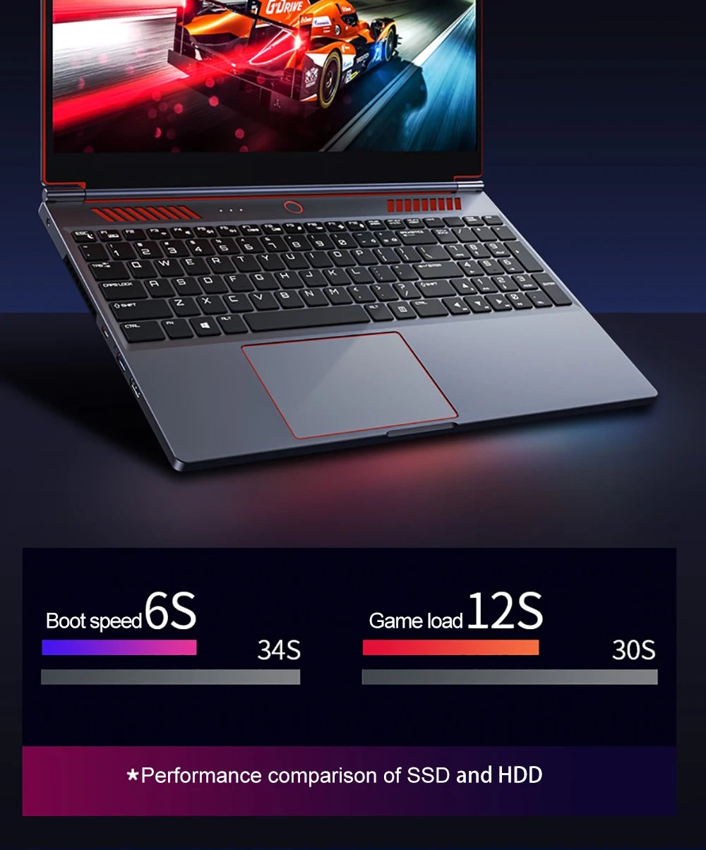 16.1 Inch Gaming Laptop Computer RTX4050 6G Intel Core i9-12900H i9-10885H windows11 RAM Max 64GB DDR4 2*M.2 NVME 4TB SSD WiFi