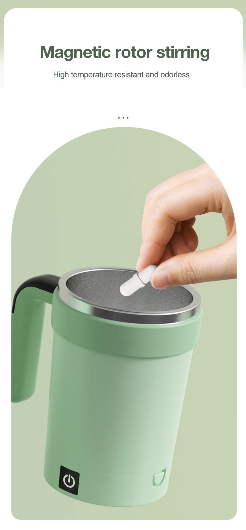 380ML Automatic Stirring Cup Rechargeable Electric Self Mixing Coffee Mug Portable Tea Milk Drinking Cup Rotating Magnetic Tools