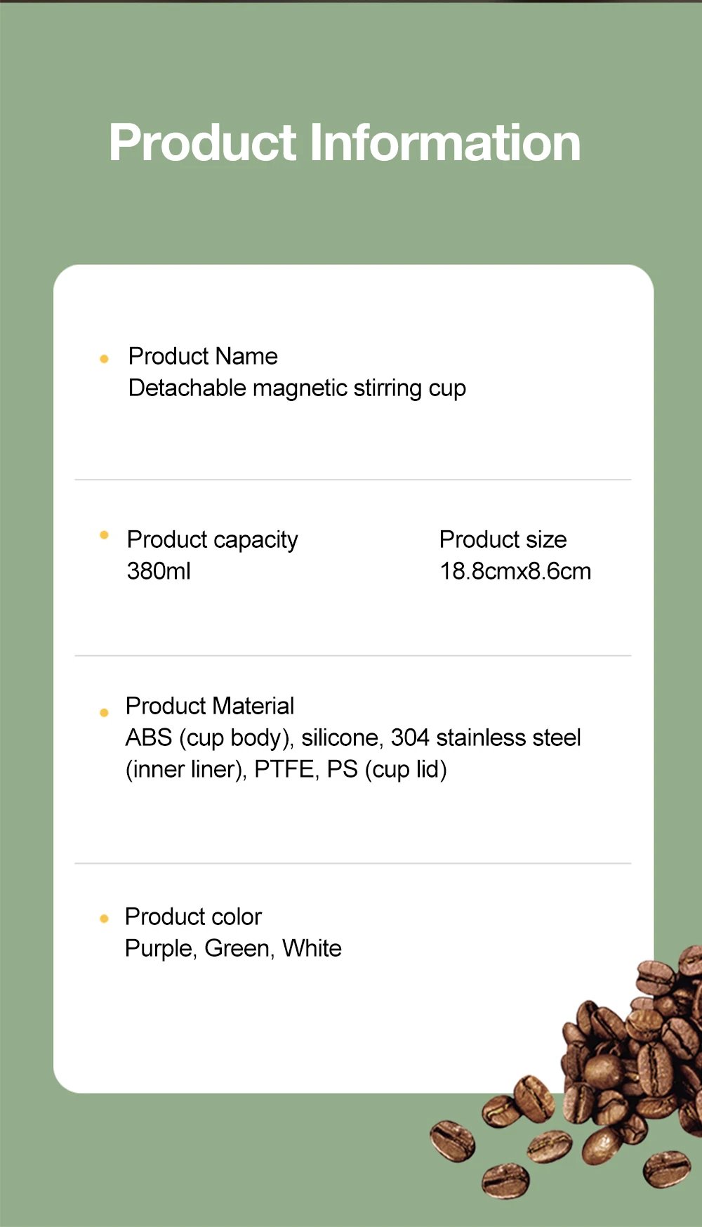 380ML Automatic Stirring Cup Rechargeable Electric Self Mixing Coffee Mug Portable Tea Milk Drinking Cup Rotating Magnetic Tools