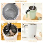 380ML Automatic Stirring Cup Rechargeable Electric Self Mixing Coffee Mug Portable Tea Milk Drinking Cup Rotating Magnetic Tools - Image 6
