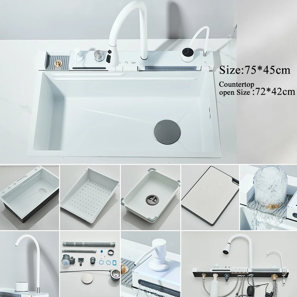 White A 75X45CM