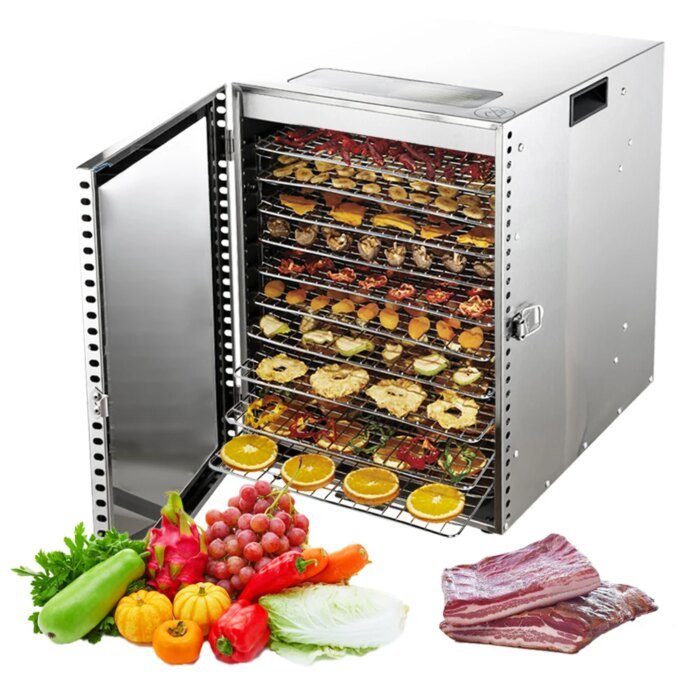 220V 110V Dry Fruit Machine Food Dehydration Dryer Fruit Dryer Commercial Stainless Steel Food Dryer Dried Vegetables Pet Snacks - Image 6