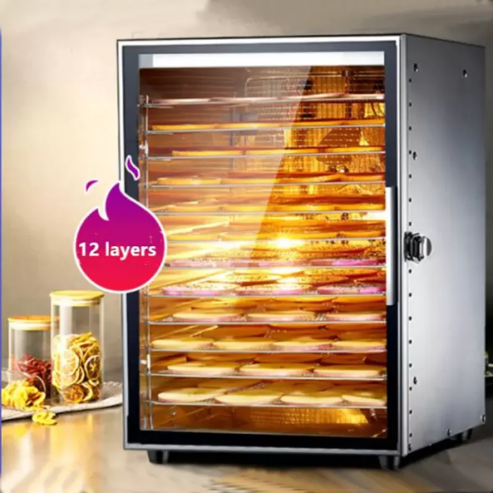 220V 110V Dry Fruit Machine Food Dehydration Dryer Fruit Dryer Commercial Stainless Steel Food Dryer Dried Vegetables Pet Snacks - Image 2