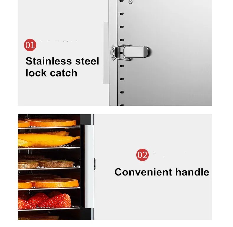220V 110V Dry Fruit Machine Food Dehydration Dryer Fruit Dryer Commercial Stainless Steel Food Dryer Dried Vegetables Pet Snacks