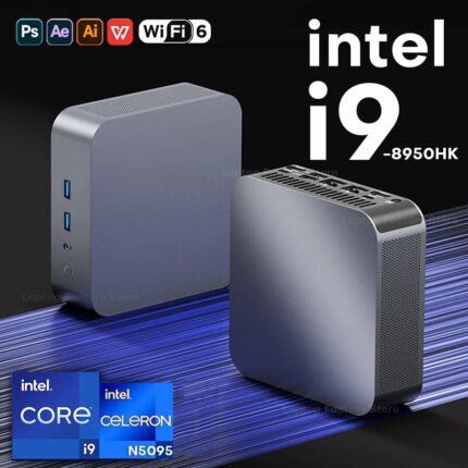Mini PC Computer Windows 11 Intel Core i9 8950HK N5095A 16GB DDR4 1TB 2TB SSD Gaming Computer Type-C 4K Mini Desktop PC Portable