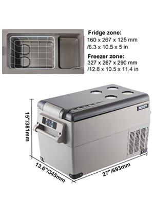 SucceBuy 20L 22L 35L 45L 55L Car Refrigerator Mini Fridge Freezer Portable Compressor Cooler DC 110-240V Ice Box for Camping SucceBuy 20L 22L 35L 45L 55L Car Refrigerator Mini Fridge Freezer Portable Compressor Cooler DC 110-240V Ice Box for Camping