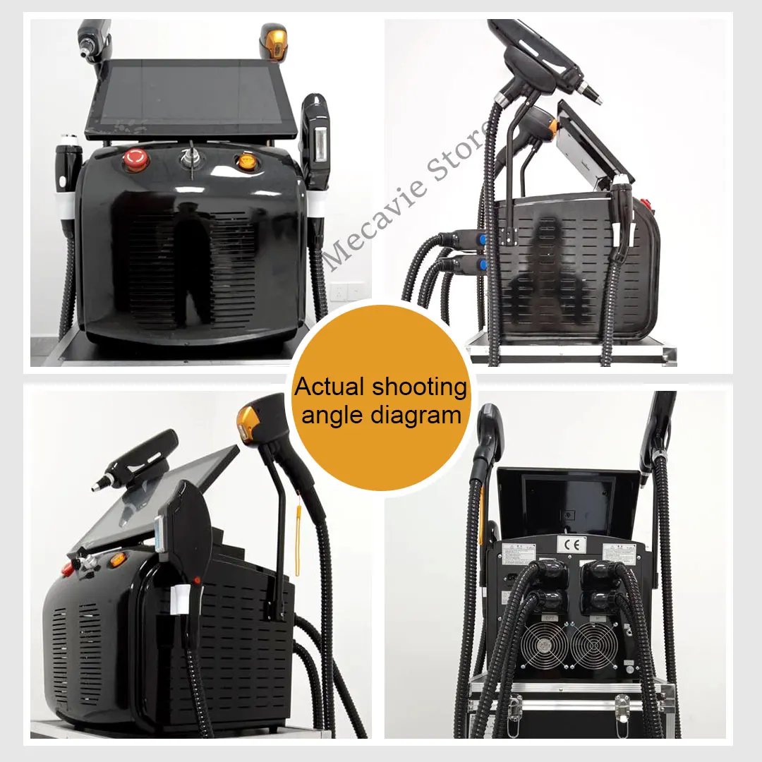 2025 Portable 4IN1 RF IPL OPT Soprano Ice Titanium 808nm Diode Laser Hair Removal Machine Picosecond PICO Tattoo Removal Device
