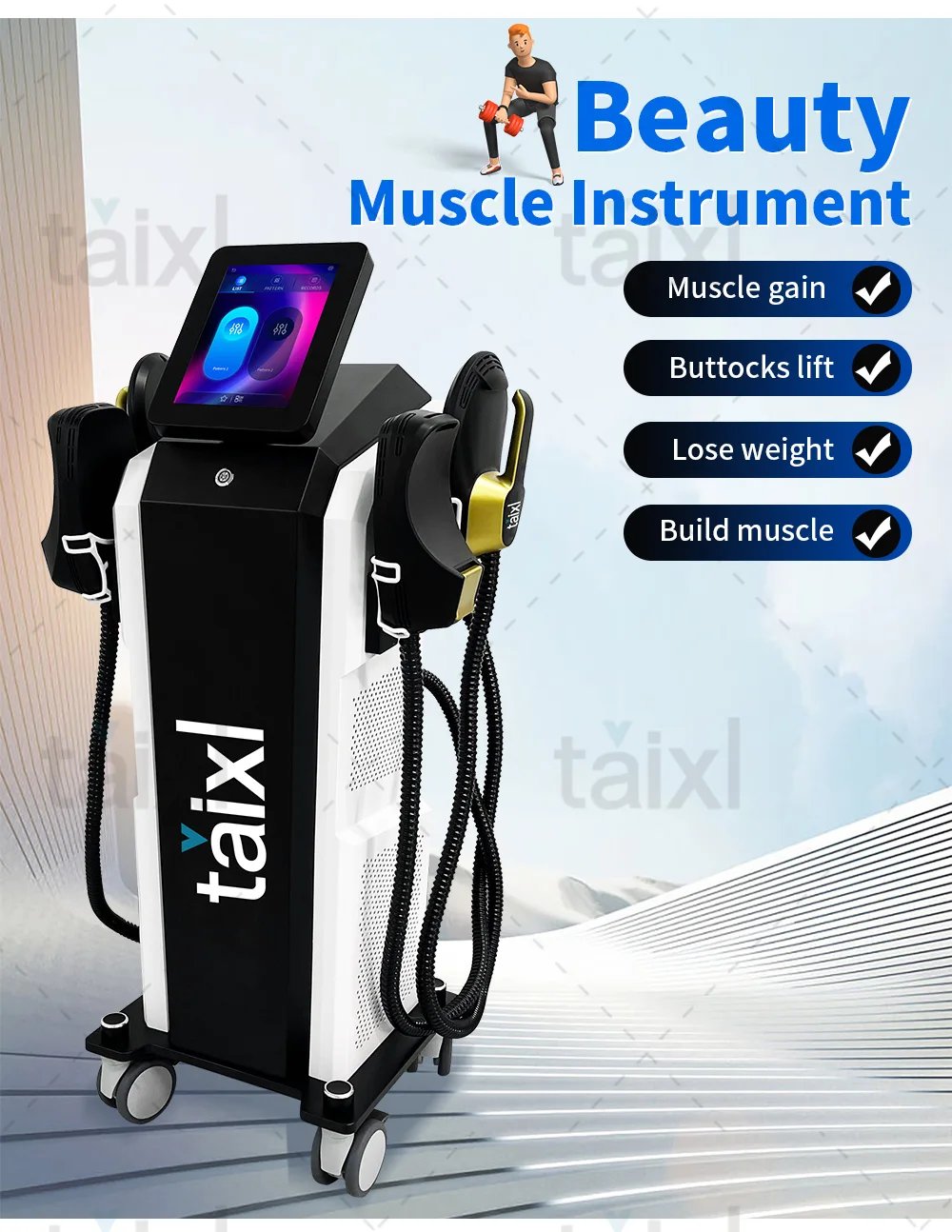 EMS Body Sculpt 15Tesla 6500w Body Slimming EMS Fat Burning Muscle Sculpting Electromagnetic Stimulate Sculpt Therapy Machine EMS Body Sculpt 15Tesla 6500w Body Slimming EMS Fat Burning Muscle Sculpting Electromagnetic Stimulate Sculpt Therapy Machine