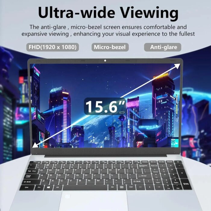 2025 15.6" Windows 11 Pro Laptop Computer Intel Core i7 8500Y 16GB 1TB Laptops Office Computer Fingerprint Unlock Notebook PC - Image 4