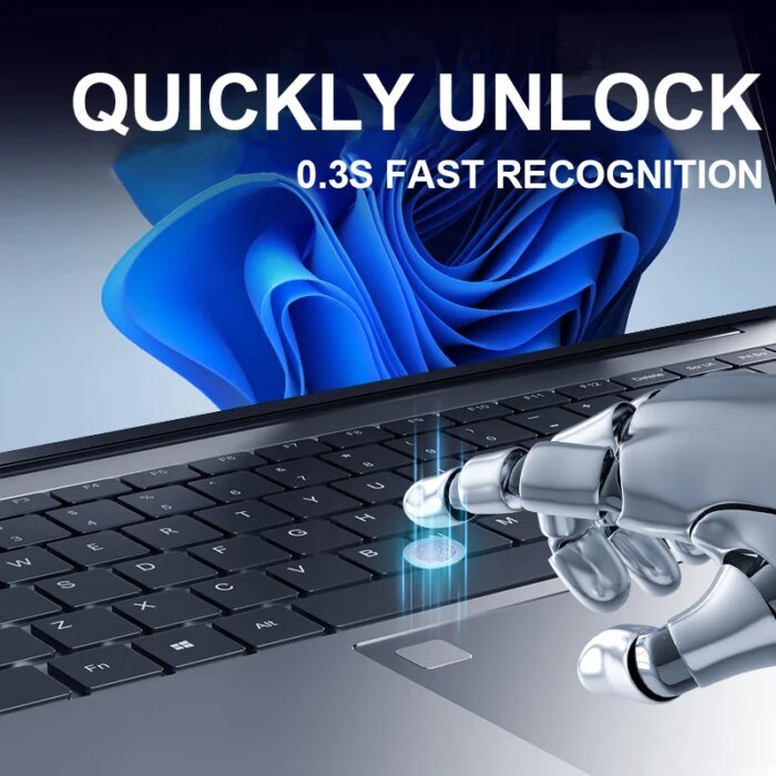 2025 15.6" Windows 11 Pro Laptop Computer Intel Core i7 8500Y 16GB 1TB Laptops Office Computer Fingerprint Unlock Notebook PC - Image 2